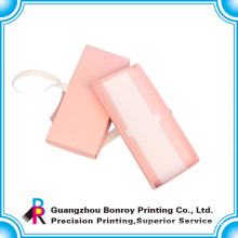 Popular customized printing pink color packaging wedding gift box